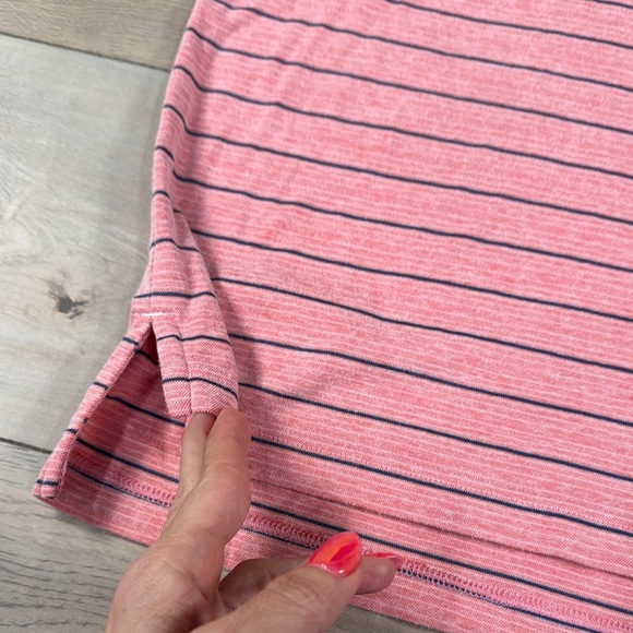 Southern Marsh Men's Short Sleeve Pink Striped Berkeley Performance Polo Shirt - Picture 5 of 10
